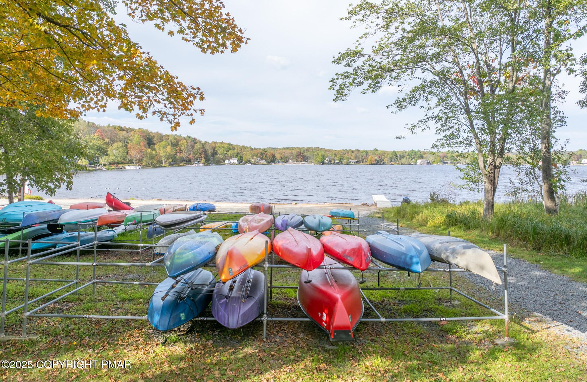 113 Netcong Circle Pocono Lake, PA 18347 - Photo 5 of 51 a view of backyard with a table and chairs