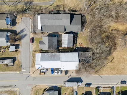 an aerial view of a city