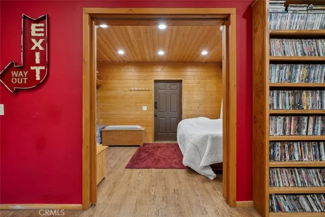 a view of porch with seating area