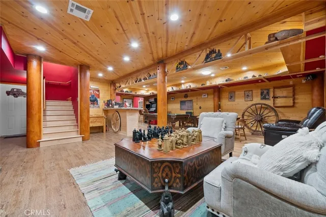 a view of a couches in the roof deck