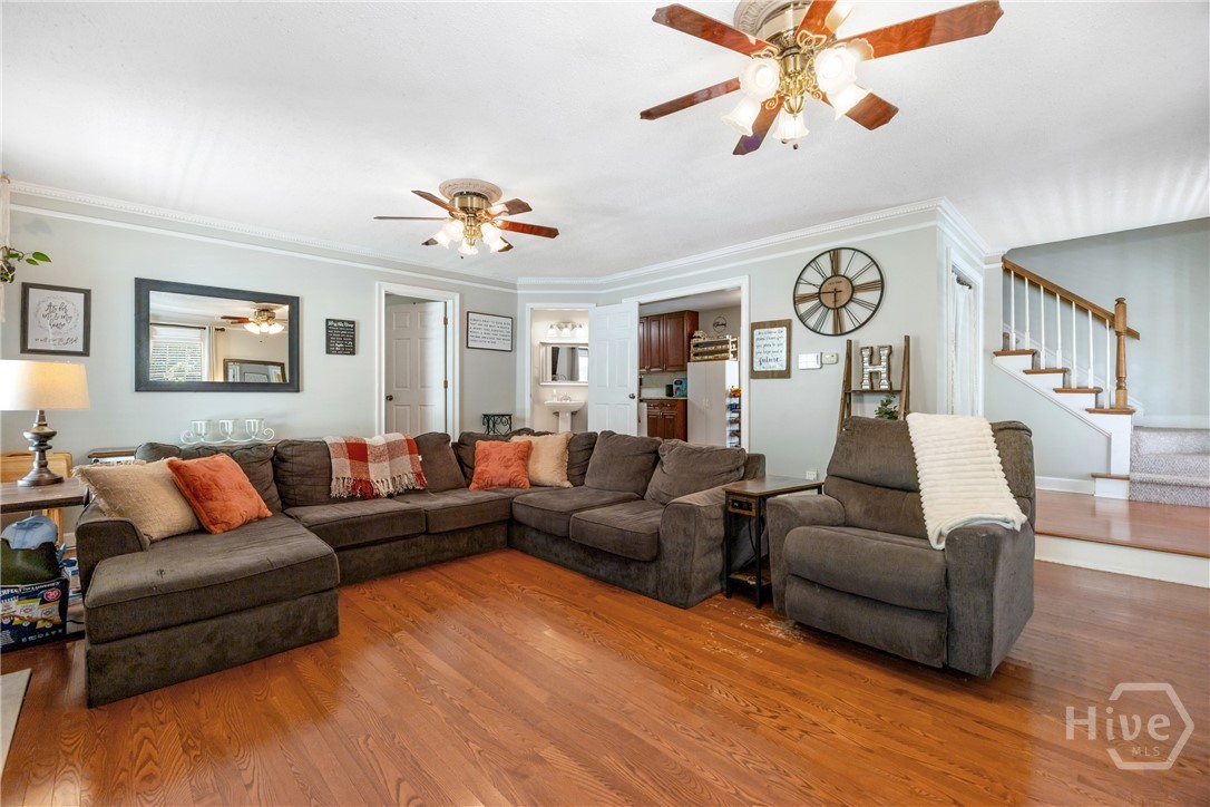 1579 Shoal Creek Road Colbert, GA 30628 - Photo 11 of 42 Large living room with fireplace