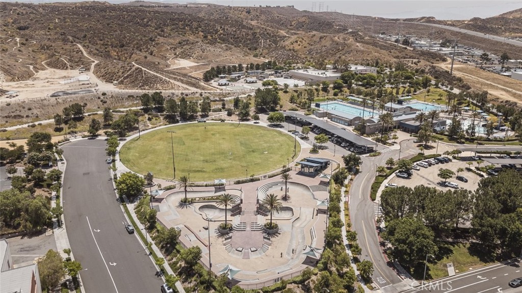 26941 Rainbow Glen Drive, Unit 751 Santa Clarita, CA 91351 - Photo 32 of 34 an aerial view of a swimming pool