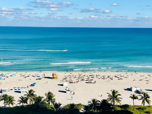 a view of beach and ocean