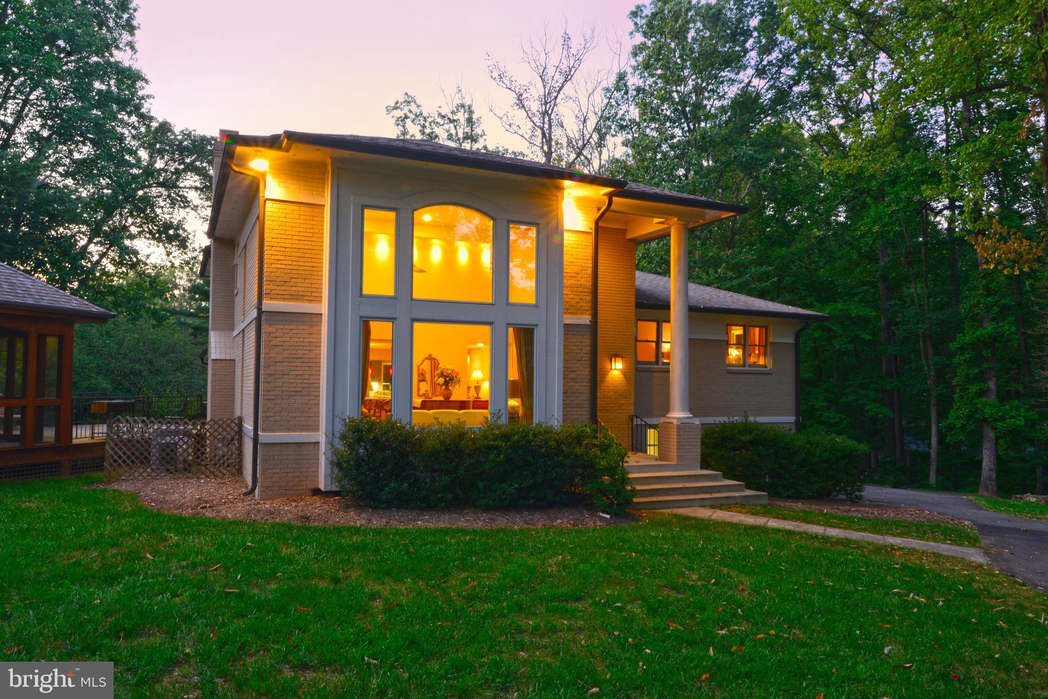 9600 Clarks Crossing Road Vienna, VA 22182 - Photo 61 of 79 Evening view of front of home
