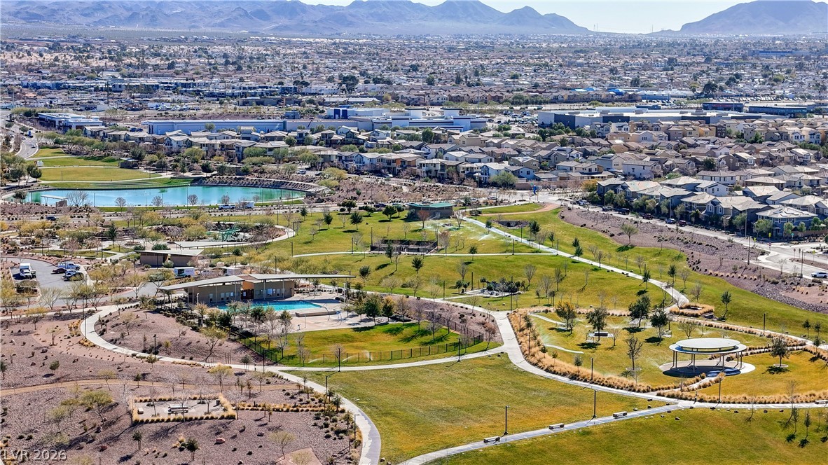 780 Last Dance Place Henderson, NV 89011 - Photo 57 of 86 Aerial overview of property's location with a water and mountain view