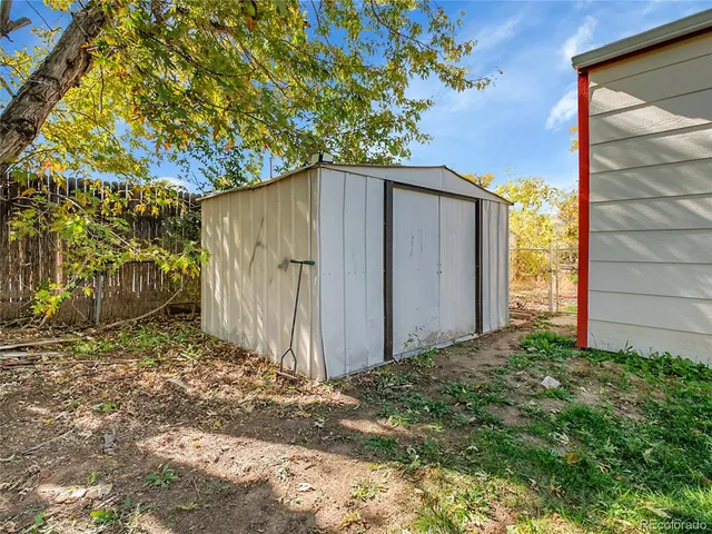 a backyard of a house