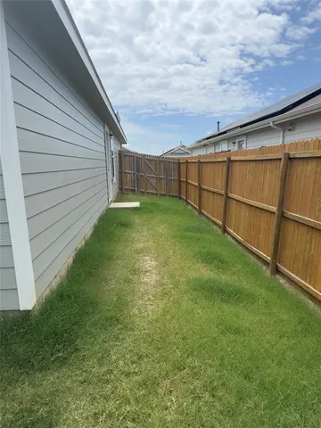 a backyard of a house