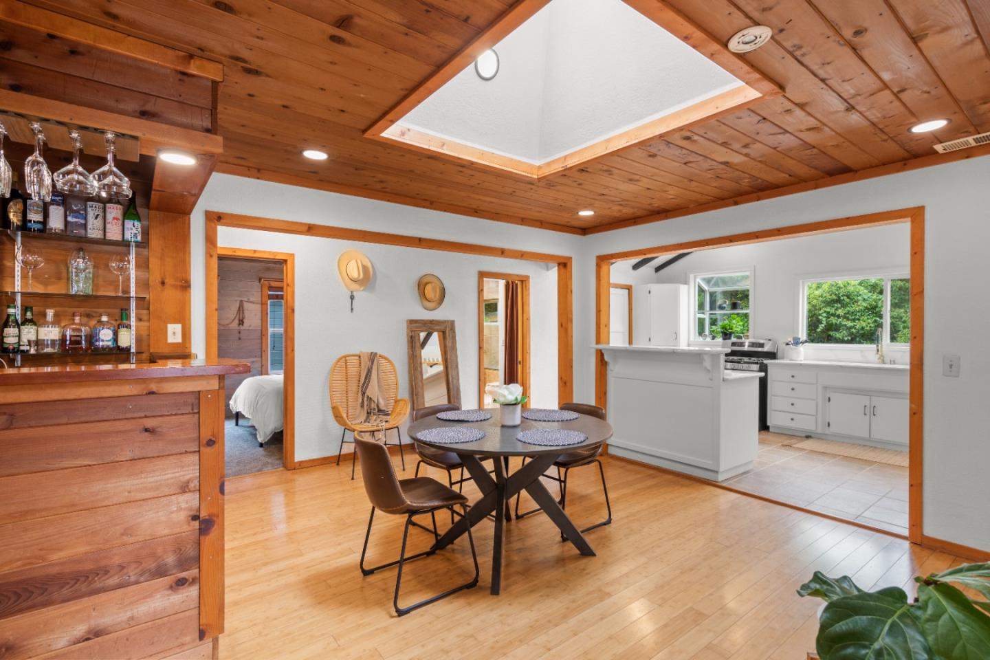 210 Madrona Way Ben Lomond, CA 95005 - Photo 11 of 56 a view of a dining room with furniture and window