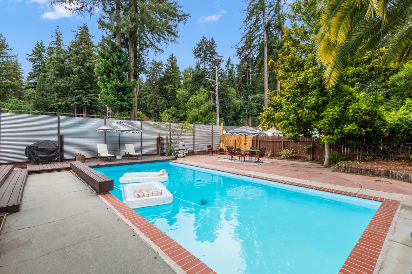 210 Madrona Way Ben Lomond, CA 95005 - Photo 38 of 56 swimming pool view with a seating space