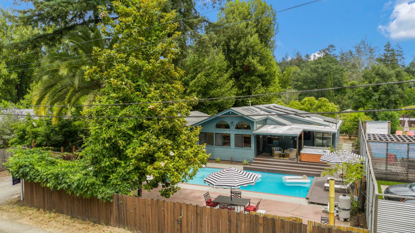 210 Madrona Way Ben Lomond, CA 95005 - Photo 49 of 56 a front view of a house with a yard