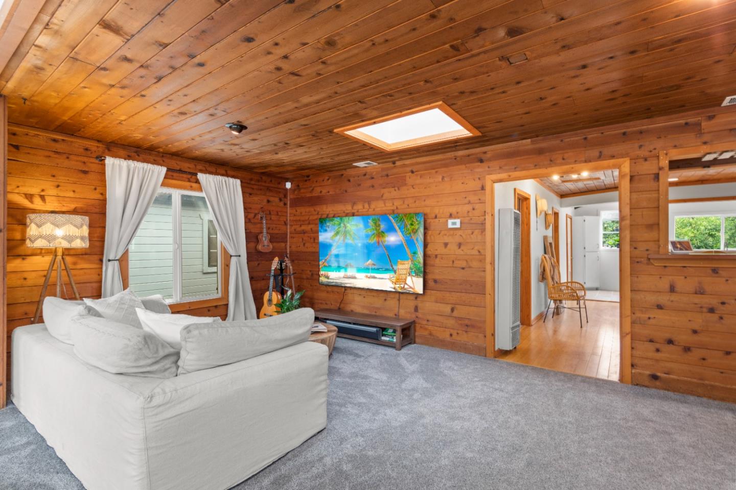 210 Madrona Way Ben Lomond, CA 95005 - Photo 5 of 56 a living room with furniture and a flat screen tv