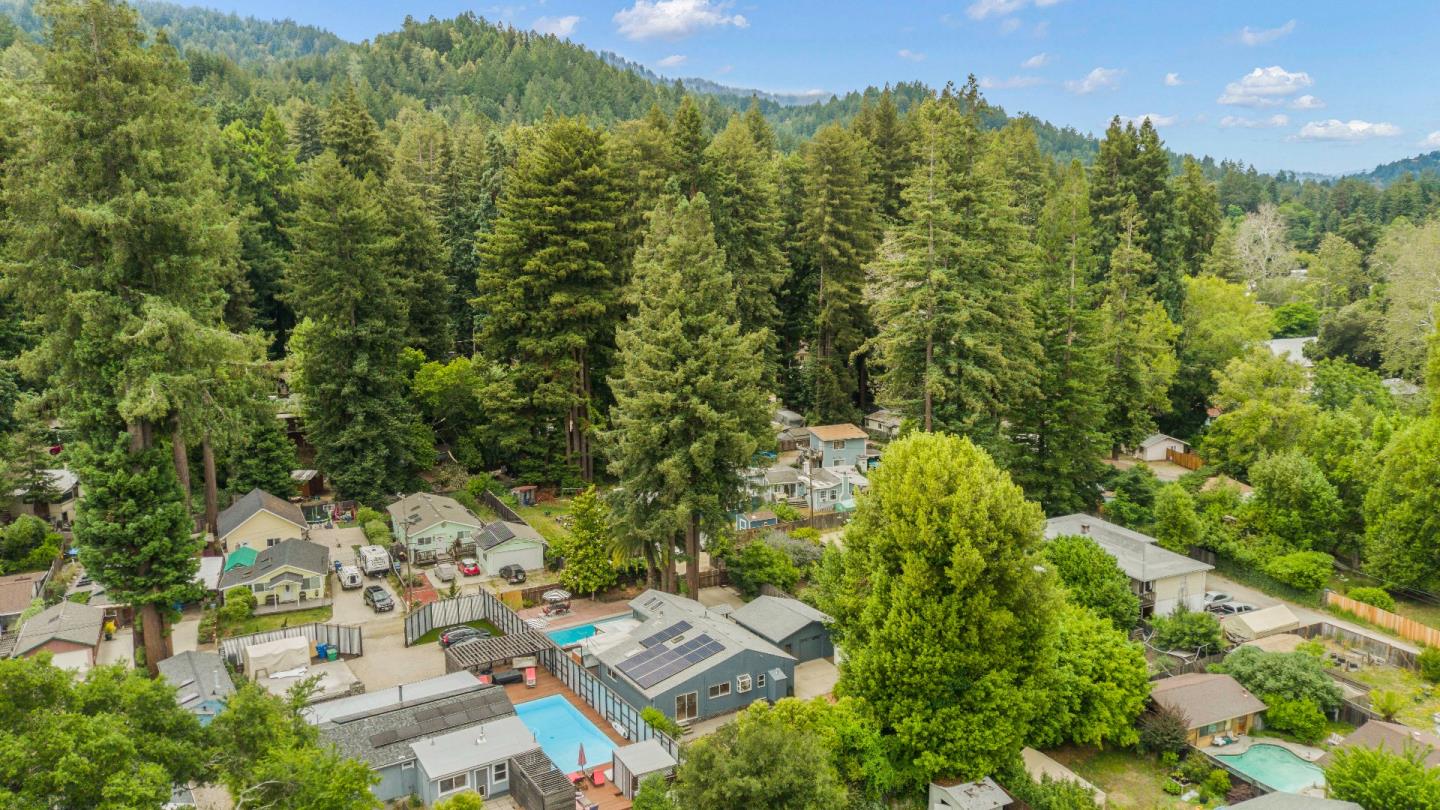 210 Madrona Way Ben Lomond, CA 95005 - Photo 54 of 56 view of a city with lush green forest