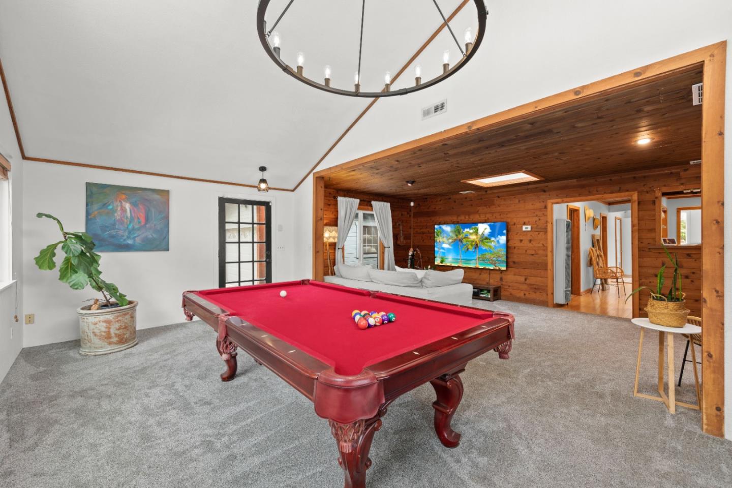 210 Madrona Way Ben Lomond, CA 95005 - Photo 7 of 56 a room with pool table and windows