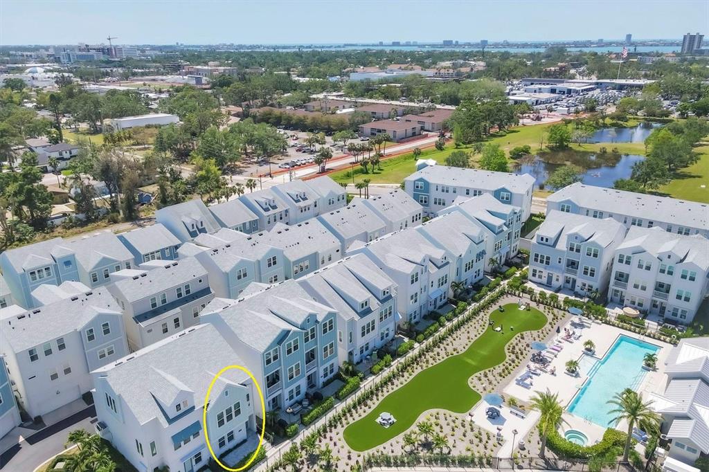 2340 Lindstrom Street Sarasota, FL 34237 - Photo 55 of 59 an aerial view of a city with lots of residential buildings