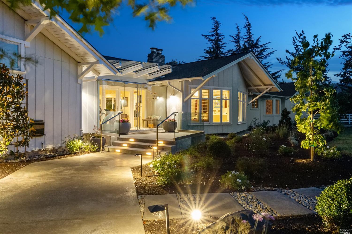 a view of a house with a patio