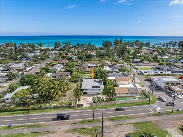 an aerial view of a city