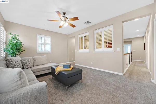 a view of a room with a walk in closet
