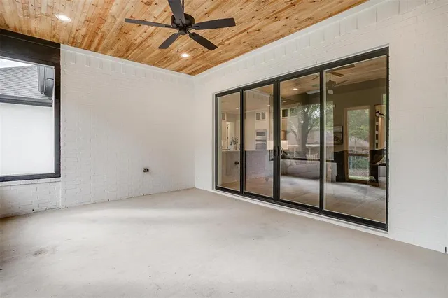 a view of an empty room