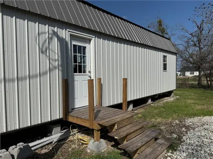 a backyard of a house