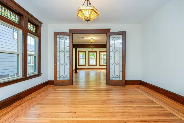 a view of an entryway of a house
