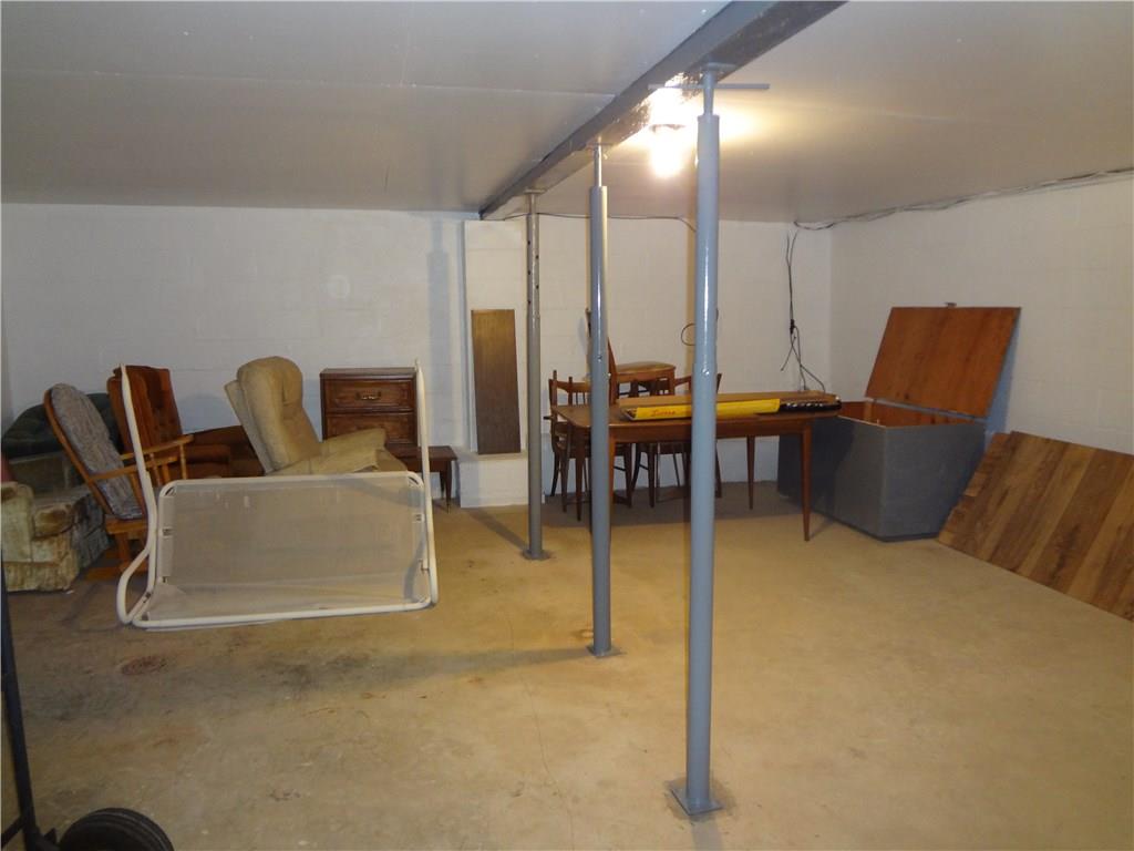184 Ridgeview Drive Aliquippa, PA 15001 - Photo 8 of 23 Separate Unfinished Area of Basement for Storage/Wine Cellar/Cold Storage