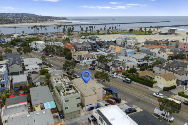 an aerial view of a city