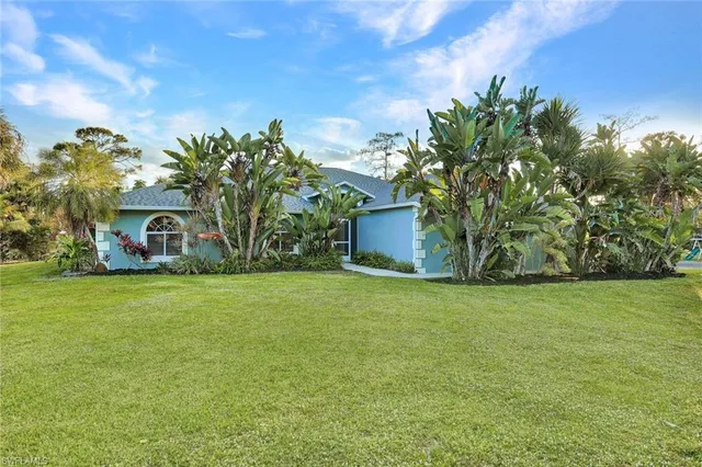 a house with a garden