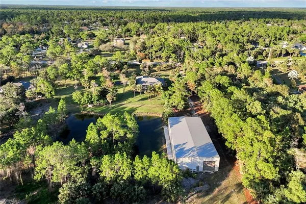 a view of a garden with a flower garden
