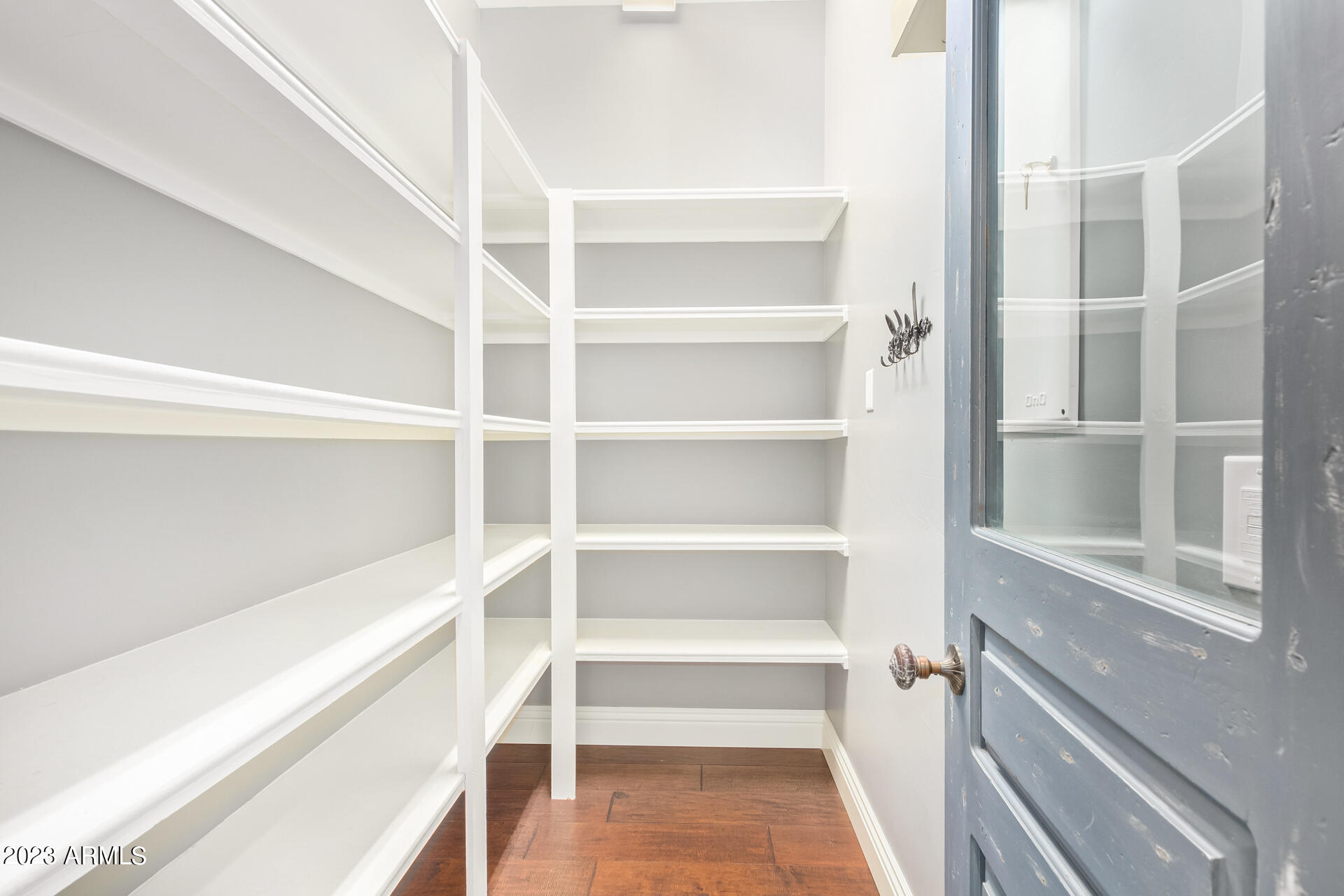 2820 Page Court Gilbert, AZ 85234 - Photo 41 of 109 a view of walk in closet with empty racks