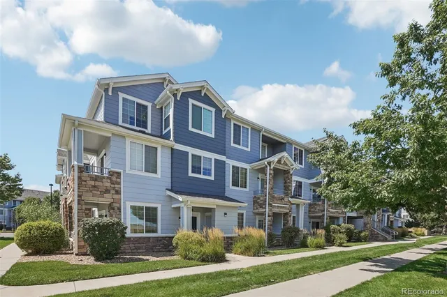 a front view of a building