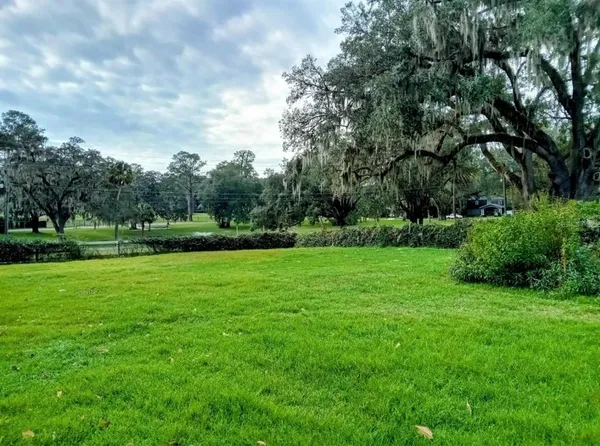 a view of a grassy field