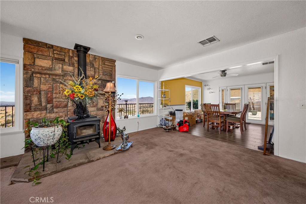 8929 Central Road Apple Valley, CA 92308 - Photo 11 of 43 Living Room open to the Dining Room with spectacular views!!