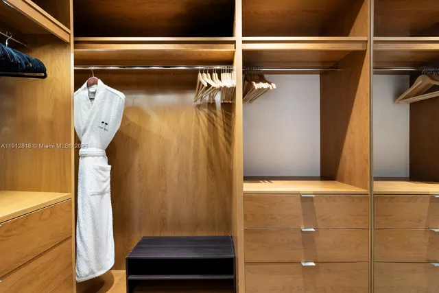 a view of walk in closet