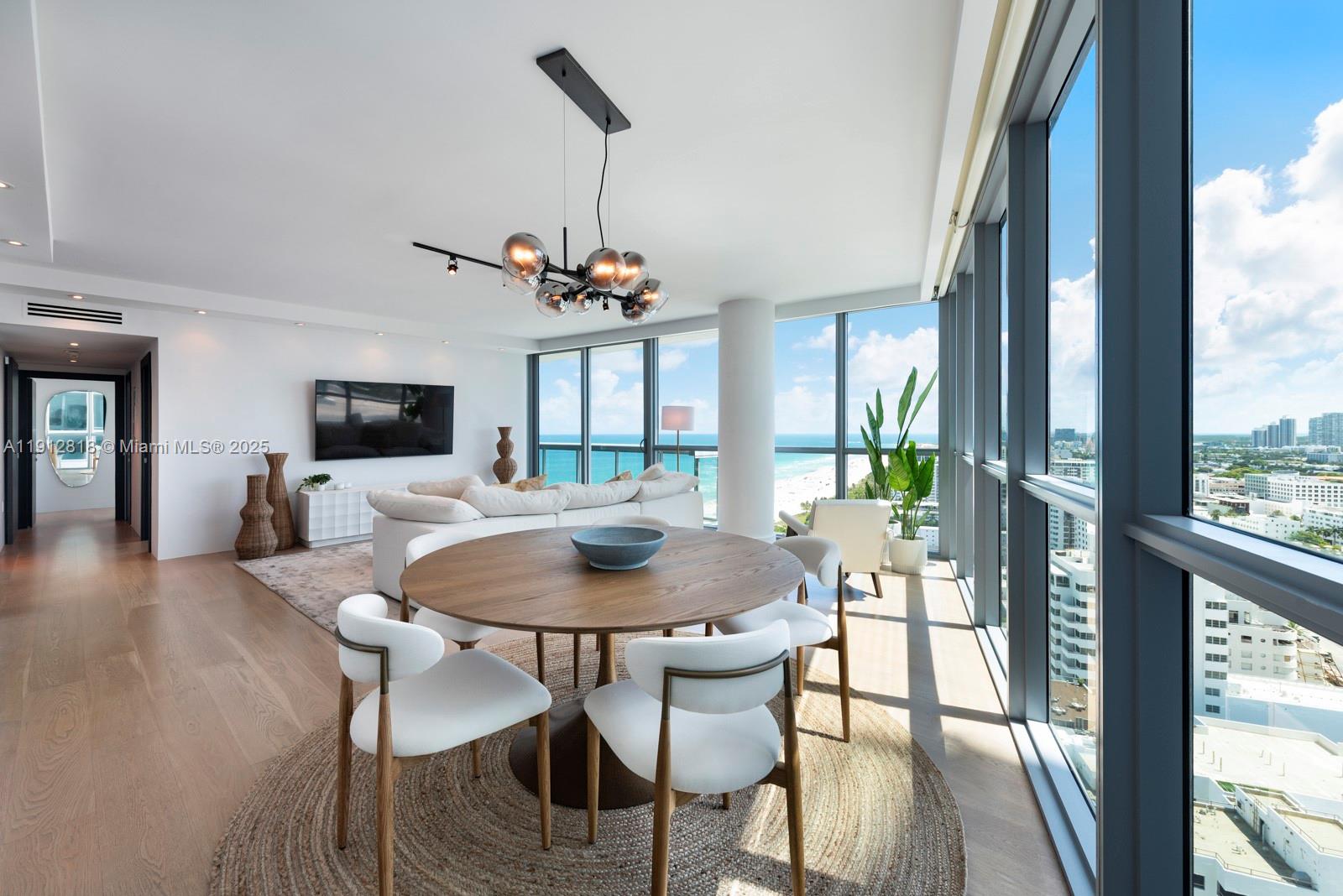 101 20th Street, Unit 3006 Miami Beach, FL 33139 - Photo 6 of 18 a dining room with furniture window and wooden floor