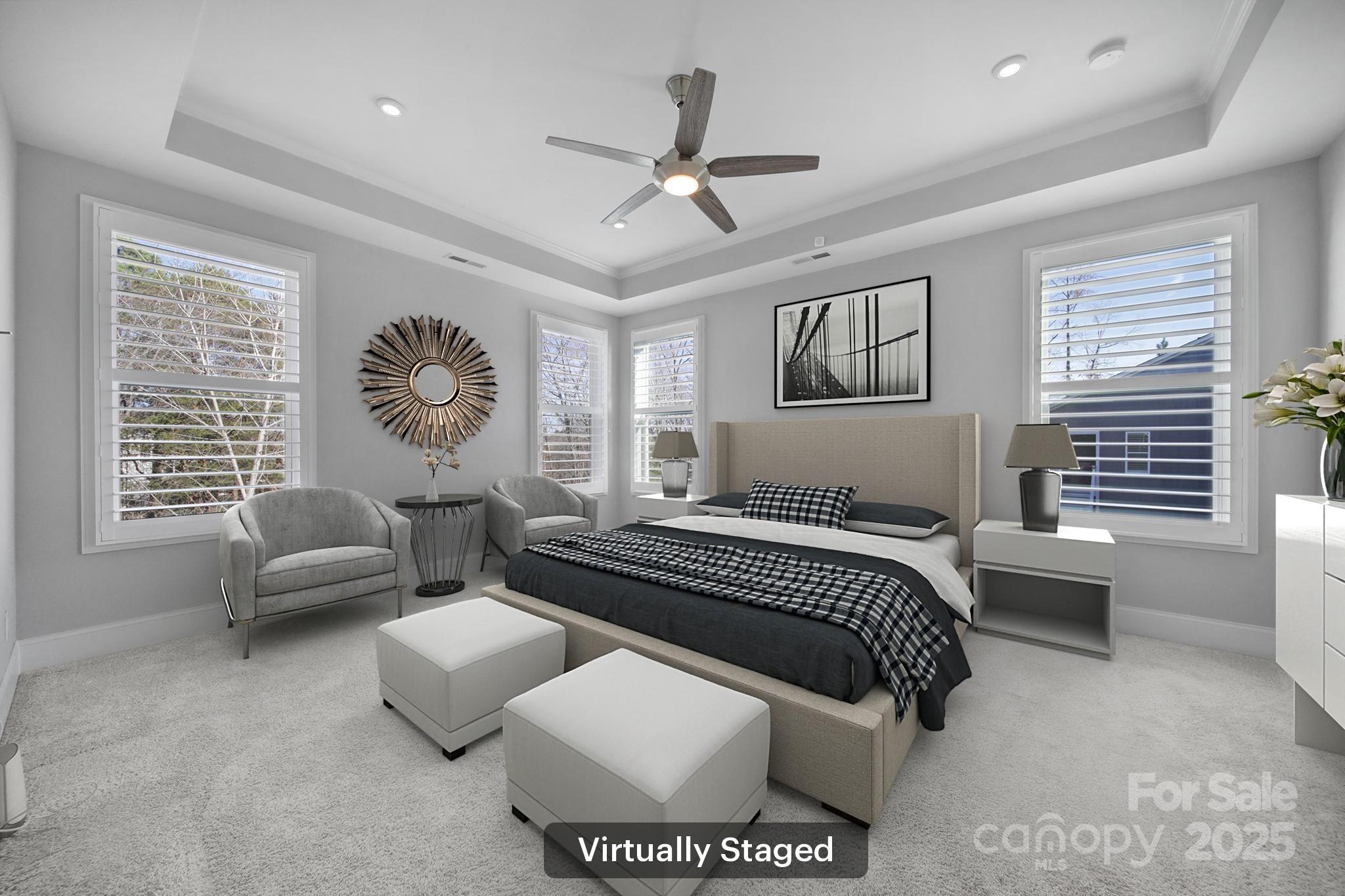 3509 Aqua Point Drive York, SC 29745 - Photo 18 of 48 a spacious bedroom with a bed and a couch