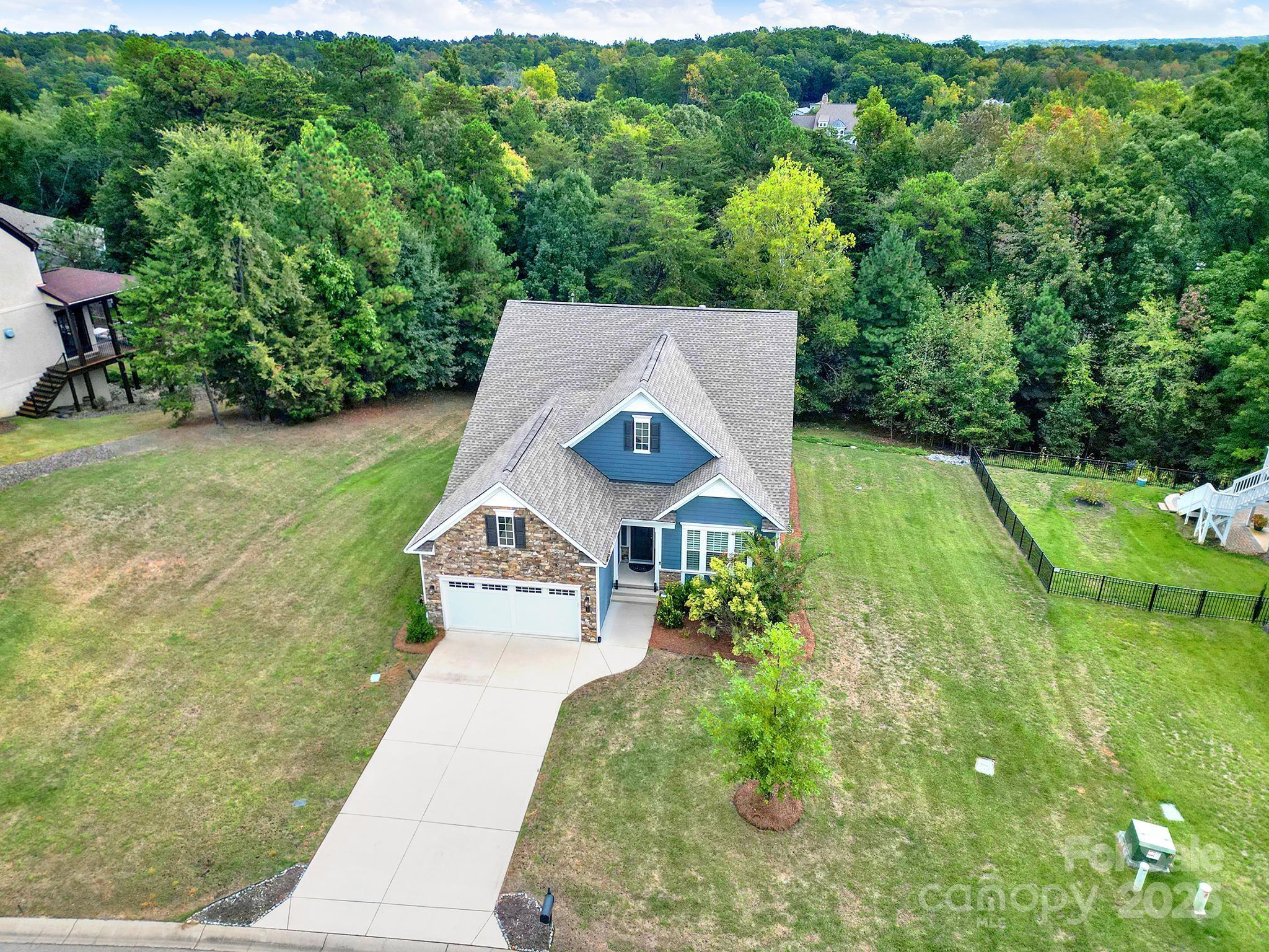 3509 Aqua Point Drive York, SC 29745 - Photo 43 of 48 an aerial view of a house with a yard basket ball court and outdoor seating