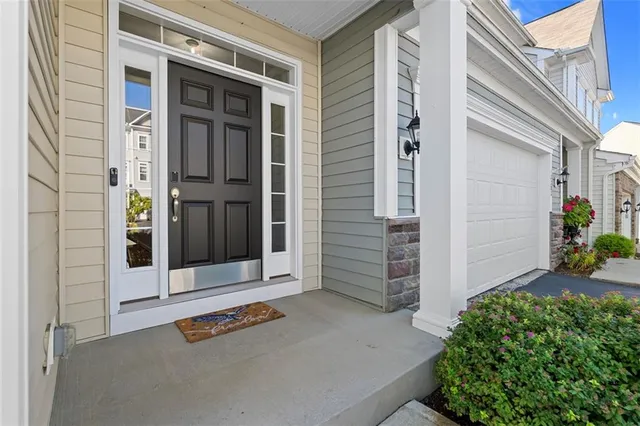 a view of a entryway door of the house