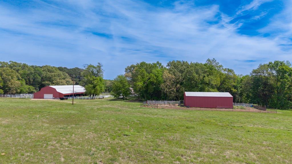 166 County Road 2112 Pittsburg, TX 75686 - Photo 5 of 40 a backyard of a house with table and chairs