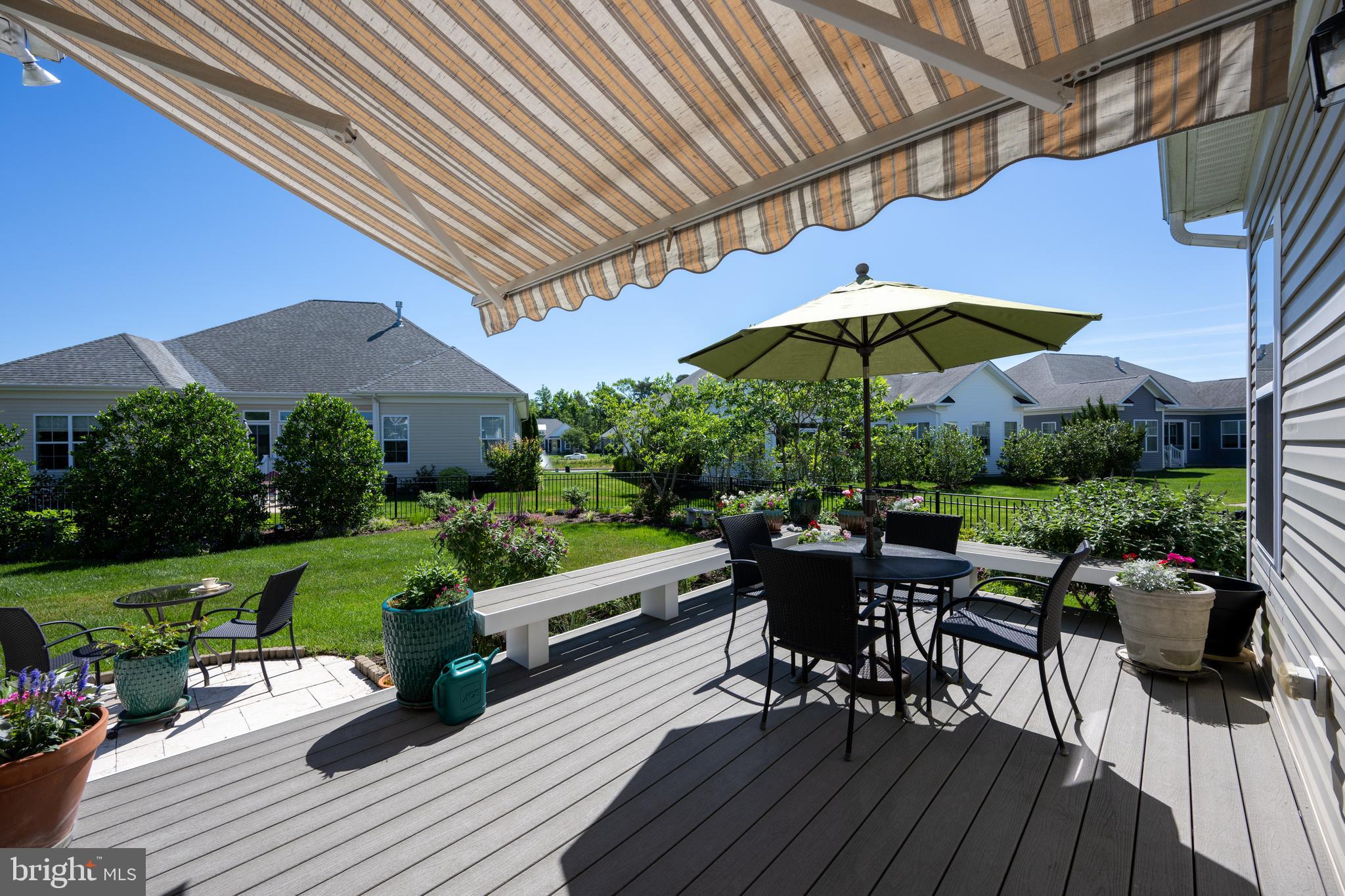 21196 Riviera Way Rehoboth Beach, DE 19971 - Photo 30 of 45 Deck with Awning