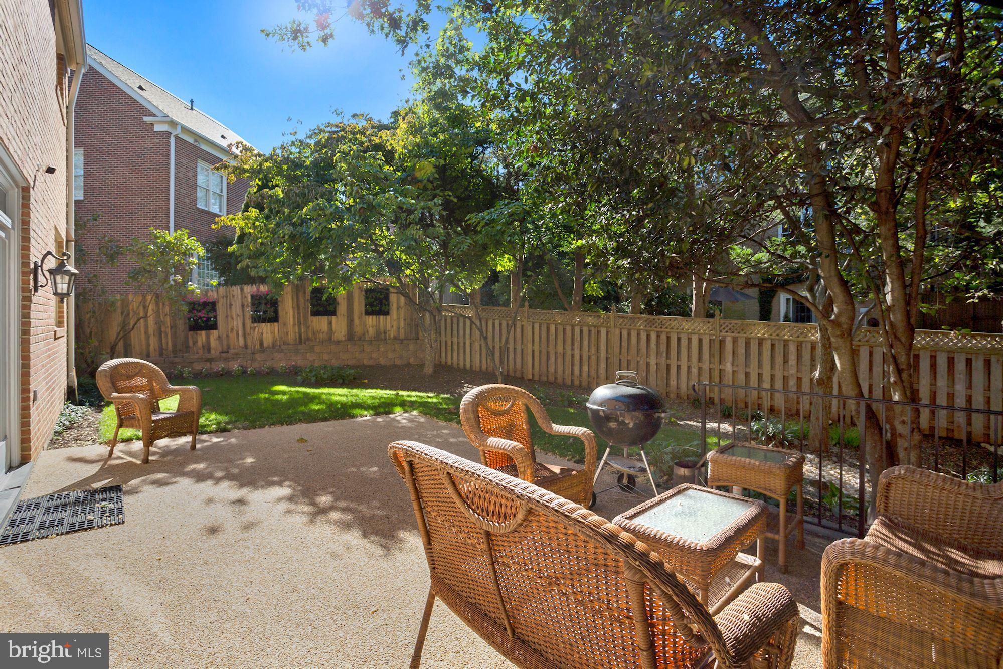 5108 Warren Place Northwest Washington, DC 20016 - Photo 29 of 32 Rear Patio Perfect for Outdoor Entertaining