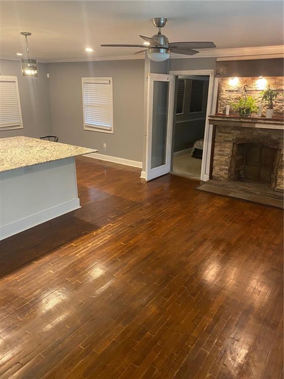 336 Simpson Terrace Northwest Atlanta, GA 30314 - Photo 3 of 15 a view of an empty room with window and kitchen view