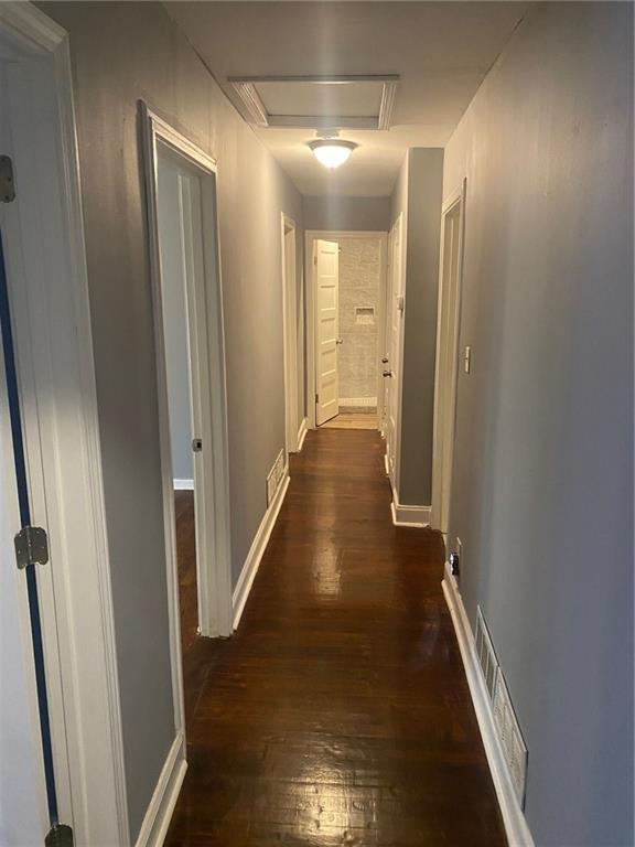 336 Simpson Terrace Northwest Atlanta, GA 30314 - Photo 7 of 15 a view of a hallway with wooden floor