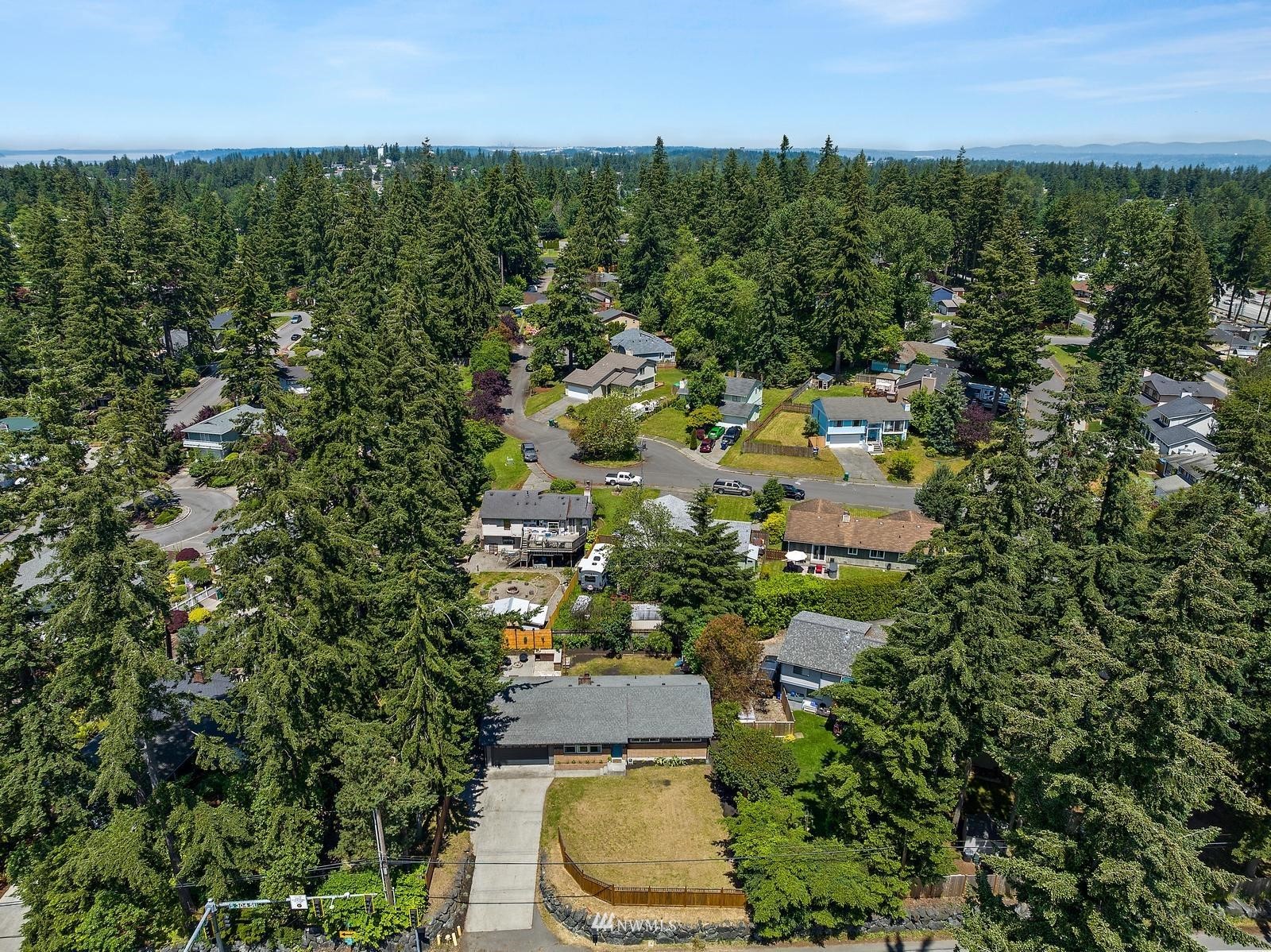 2802 South 304th Street Federal Way, WA 98003 - Photo 24 of 24 an aerial view of residential house with outdoor space and trees all around