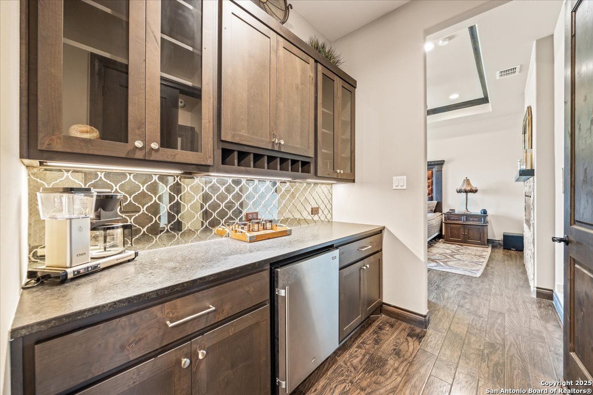 742 Pacific Spring Branch, TX 78070 - Photo 14 of 52 a view of a kitchen with granite countertop a sink and a stove top oven