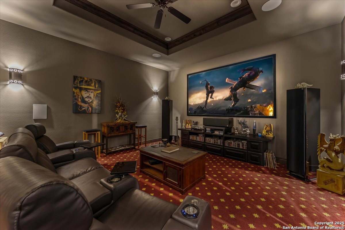 742 Pacific Spring Branch, TX 78070 - Photo 26 of 52 a living room with furniture and a flat screen tv