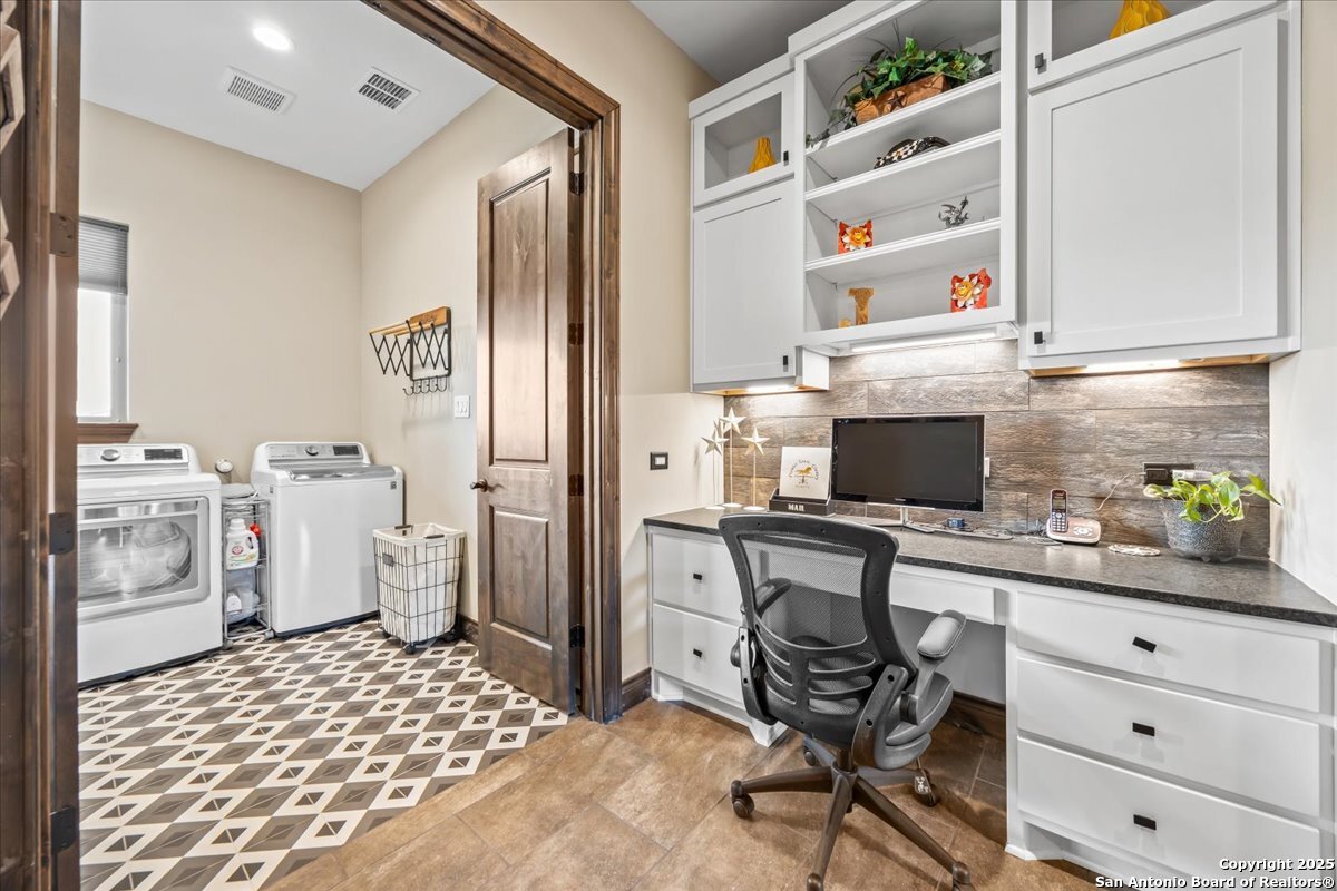 742 Pacific Spring Branch, TX 78070 - Photo 28 of 52 a view of a workspace with furniture and a window