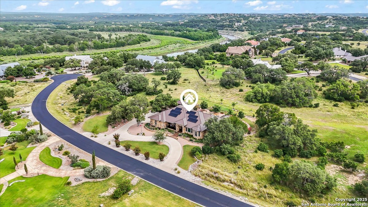 742 Pacific Spring Branch, TX 78070 - Photo 40 of 52 an aerial view of a house with a yard