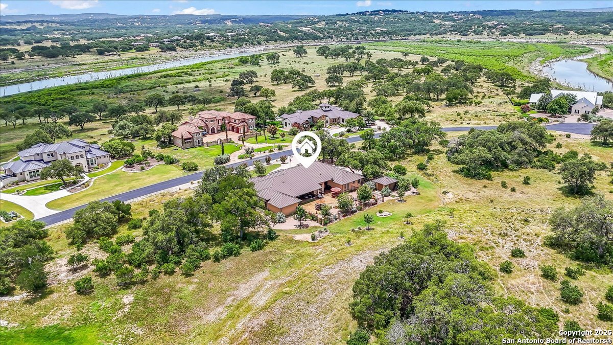 742 Pacific Spring Branch, TX 78070 - Photo 45 of 52 an aerial view of residential houses with outdoor space and mountain view