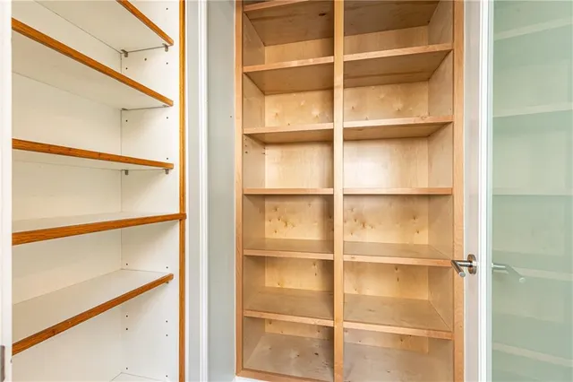 a view of a walk in closet