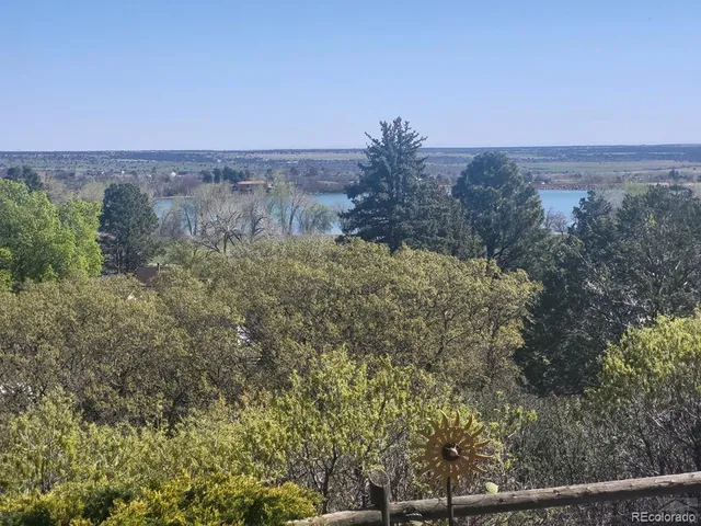 an aerial view of mountain with trees
